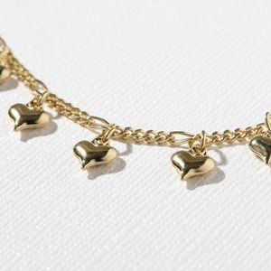 New Vanessa Mooney THE GENIE HEART CHAIN BRACELET